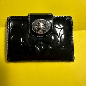 COACH Patent Embossed Wallet